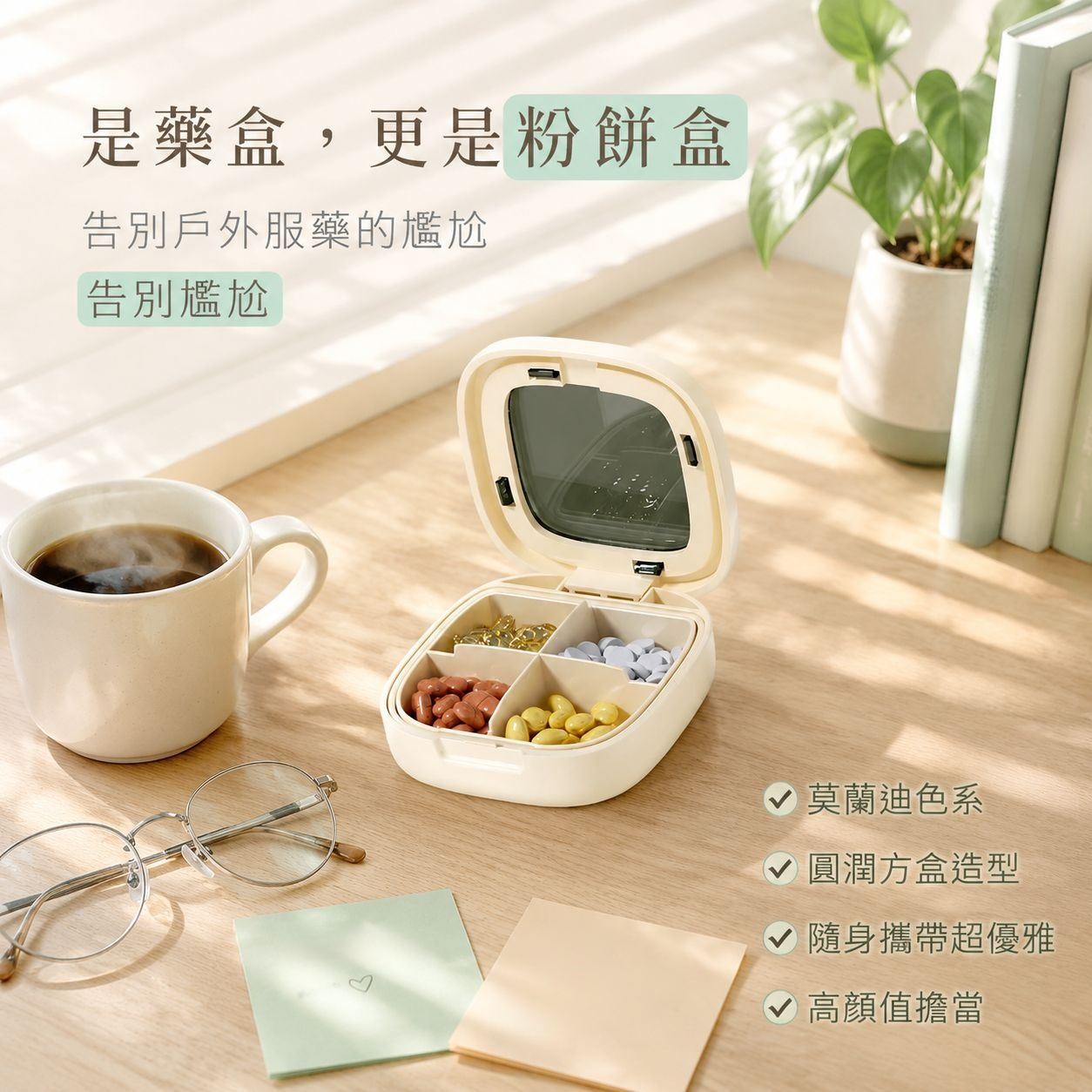 密封防潮可視迷你藥盒