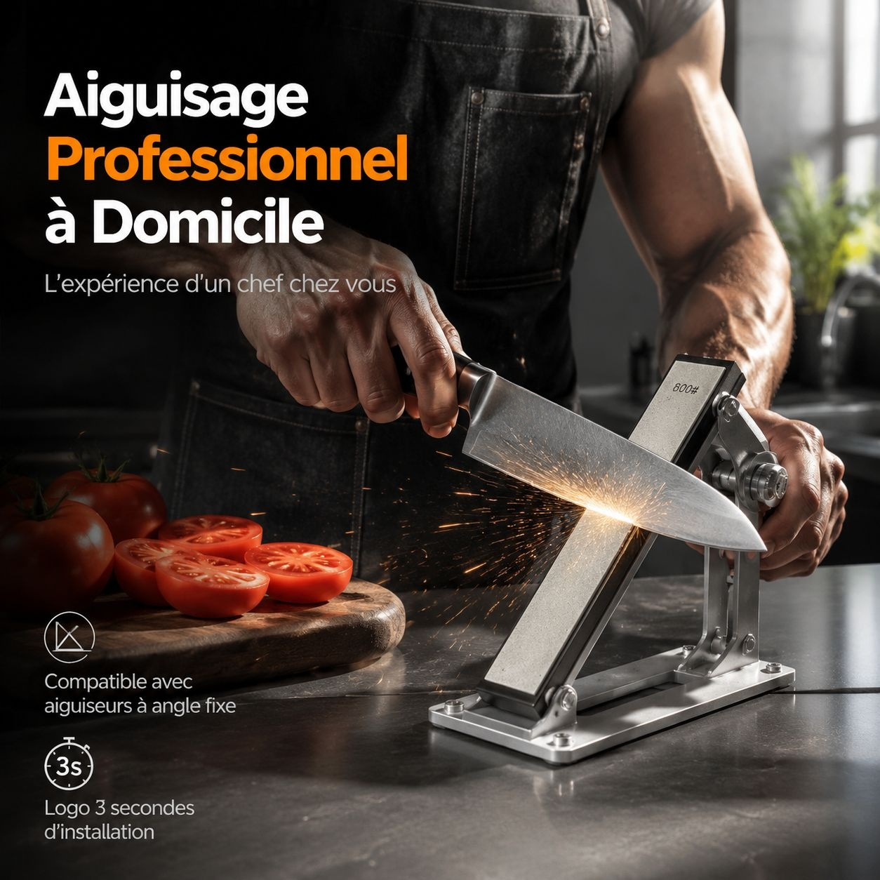 Pierre à aiguiser abrasive diamantée