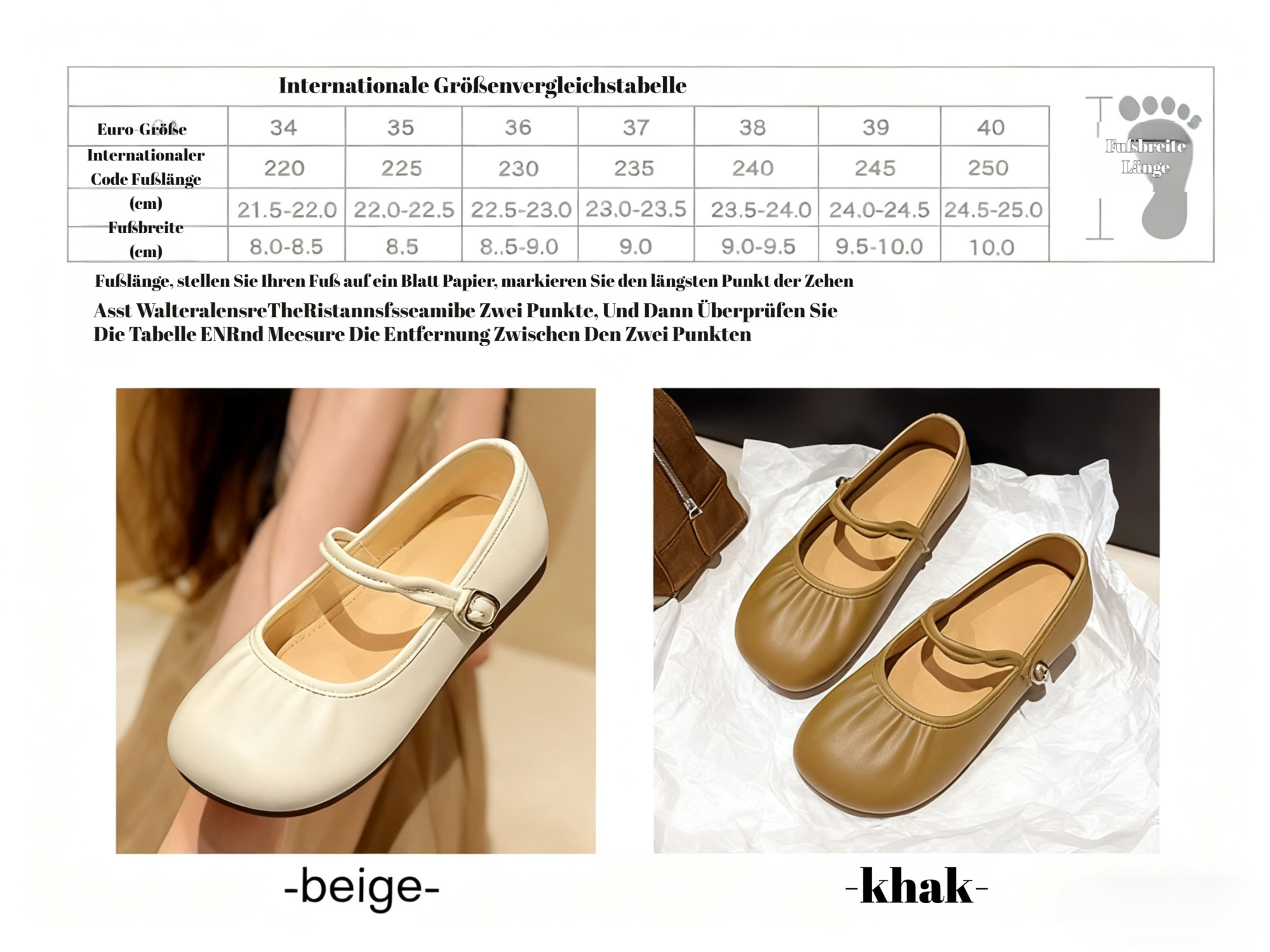 Retro Schuhe mit elegantem Design