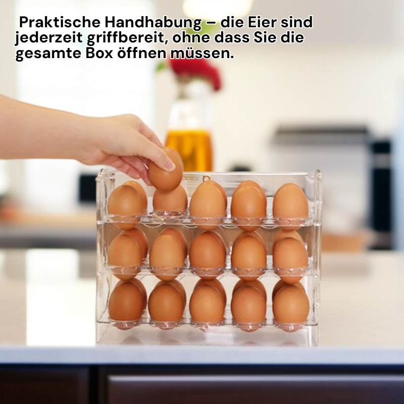 Küchen-Eierbox mit automatischer Öffnung, 3-stöckig