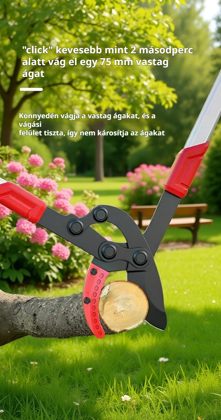 Nagy nyílású ágvágó olló részletek