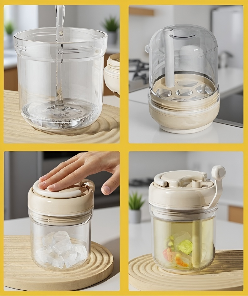 Könnyen használható jégkockatartó