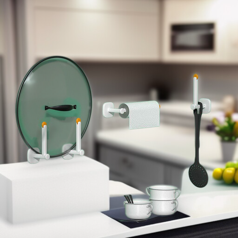 길이 조절이 가능한 무흔적 부착 도마 거치대