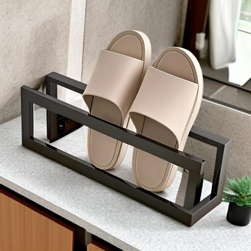 アイアン製のシンプルなスリッパラック、シンプルなリビングルーム、バスルーム、バスルーム、小さな靴ラック、金属製のアメリカンスリッパラック