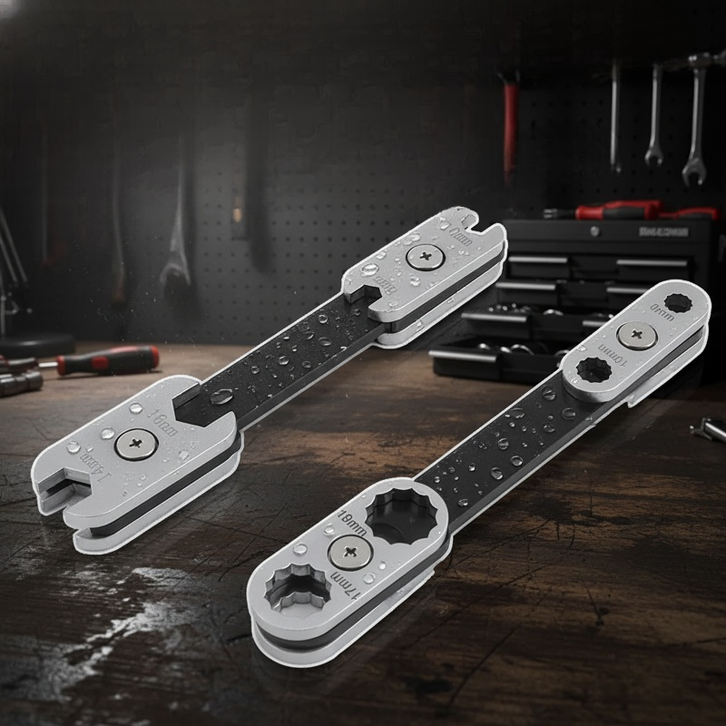 매화양용스패너 팔인원 회전식 오픈 조절 공구세트 매화양용렌치