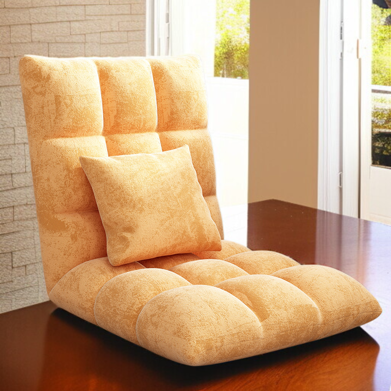 Cute folding floor chair lazy sofa bed single dormitory bedroom balcony tatami