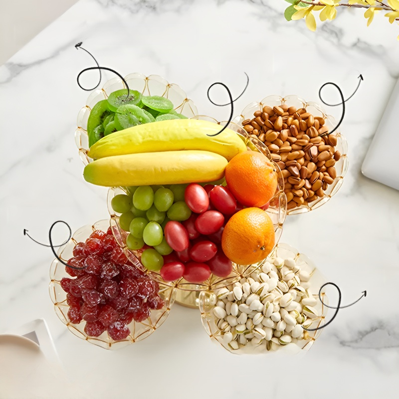 Multifunctional Rotating Candy Tray Dried Fruit Storage Box