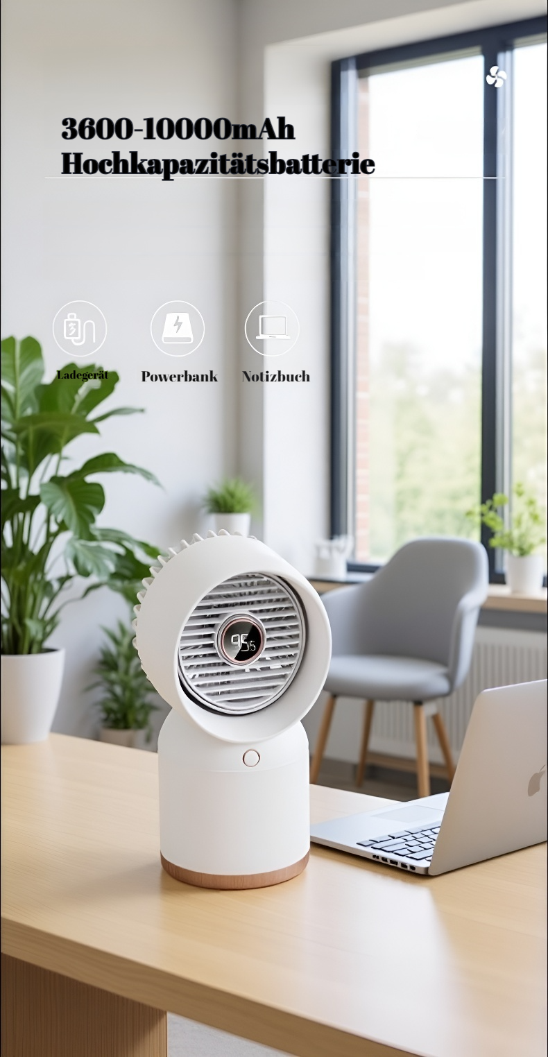 Energieeffizienter Mini-Kühllüfter mit Luftbefeuchter