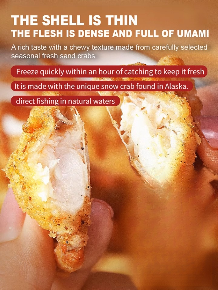 Crispy ready-to-eat small sea crab