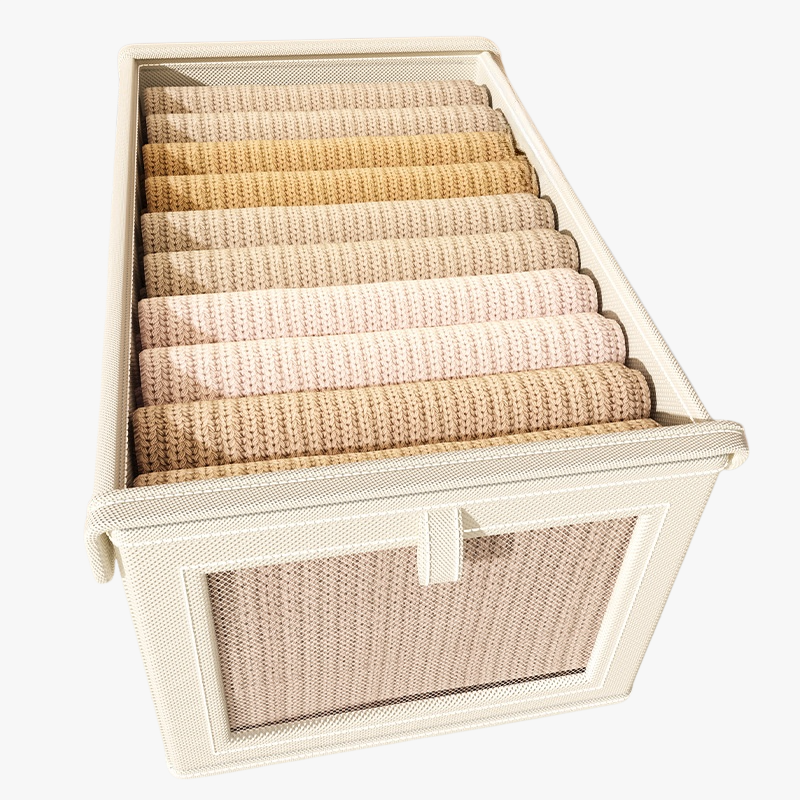 가정용 라지 수납함 접이식 분리 수납 정리함 뚜껑 달린 방진 의류 수납함 옥스포드 베란다 수납함