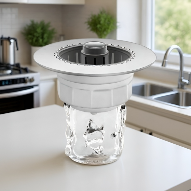 キッチンシンクの詰まり防止水漏れプラグ