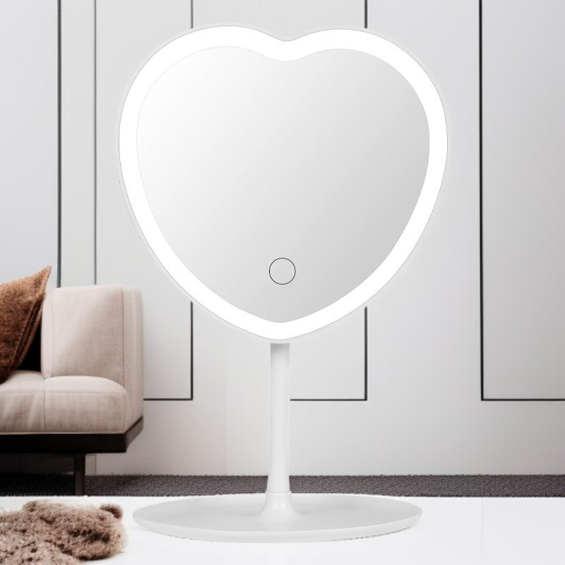 거울 화장 거울 빛 가득한 뷰티 거울