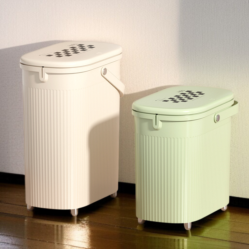 Large Capacity Trash Can for Kitchen and Bathroom, Automatic Packing, Clip-on Design