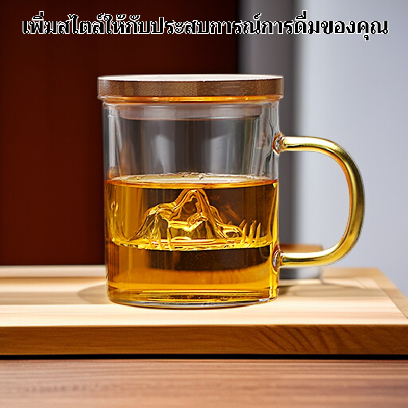 แก้วน้ำแก้วใส สไตล์มินิมอล สำหรับเครื่องดื่ม