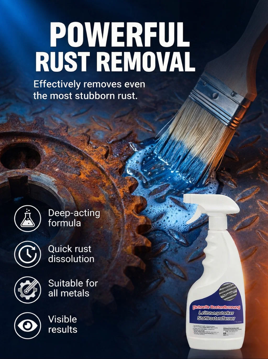 【Quick Rust Removal】Powerful Steel Rust Remover