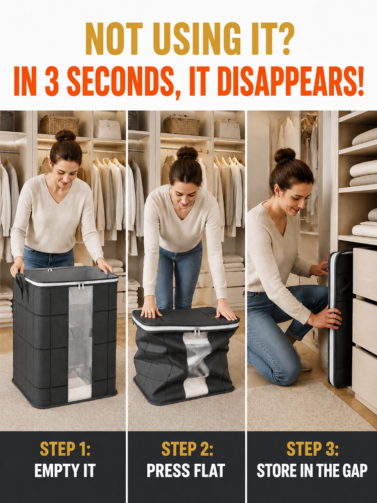 Heavy Duty Foldable Under Bed Storage Drawer, Large Capacity, Moisture Resistant