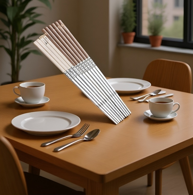 미끄럼 방지 디자인 젓가락