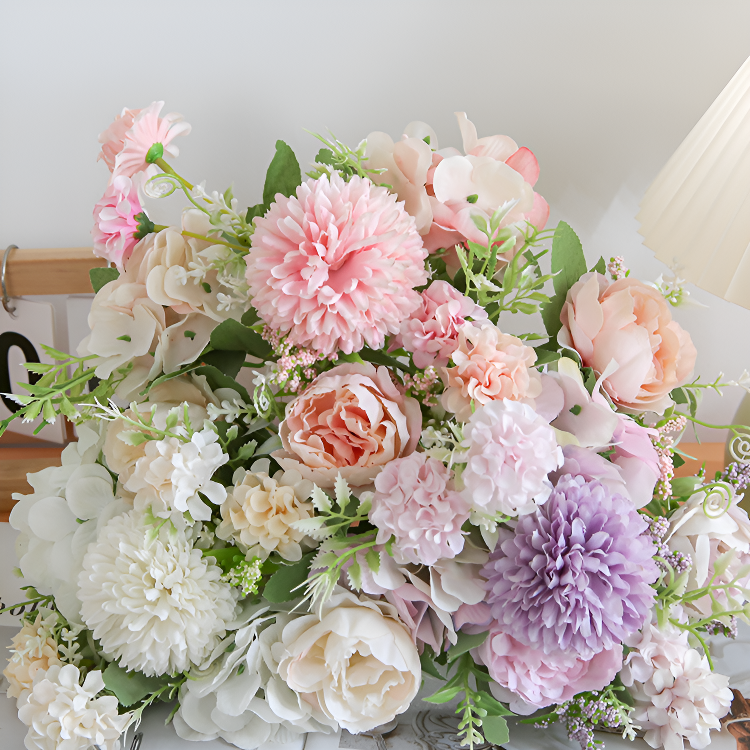 Haute sensation haute Simulation faux bouquet de fleurs fini