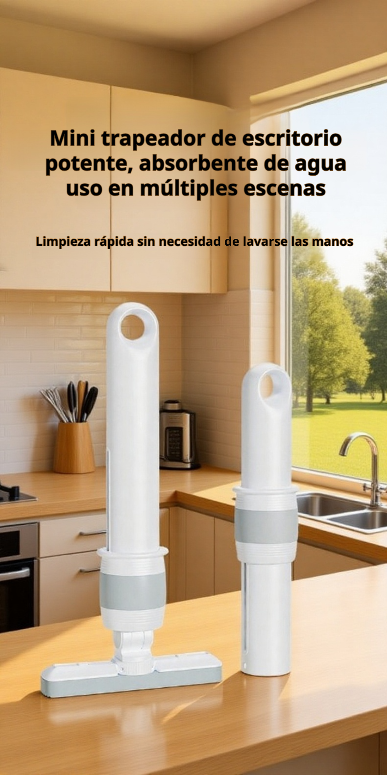 Fregona portátil pequeña para limpieza fácil