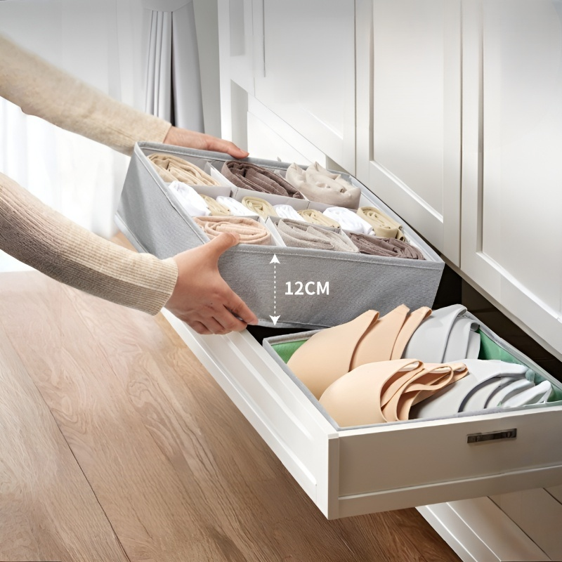 衣物分格抽屜收納盒可調節折疊收納盒