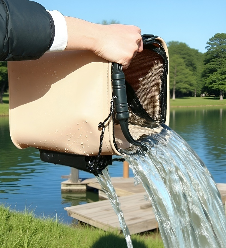 Portable handbag suitable for work and leisure