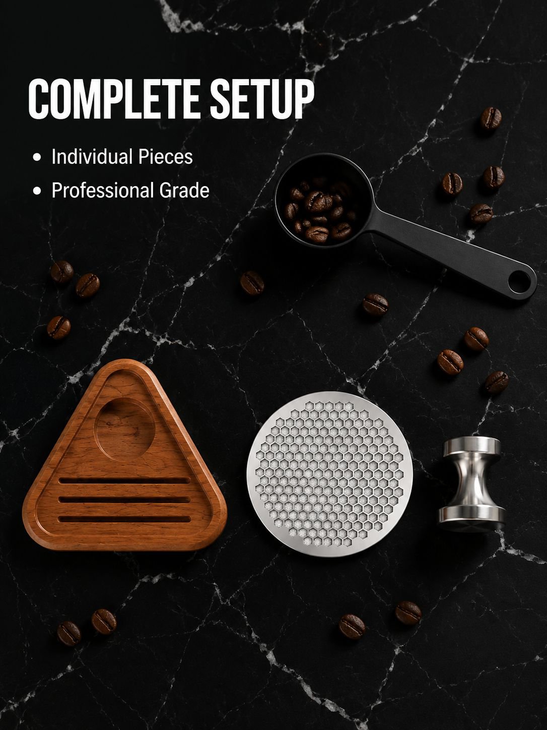 Coffee Distribution Mesh Storage Base, Universal Wooden Filter Holder