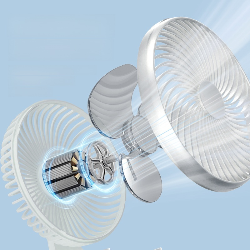 360° Rotating Silent Desktop Mini Fan