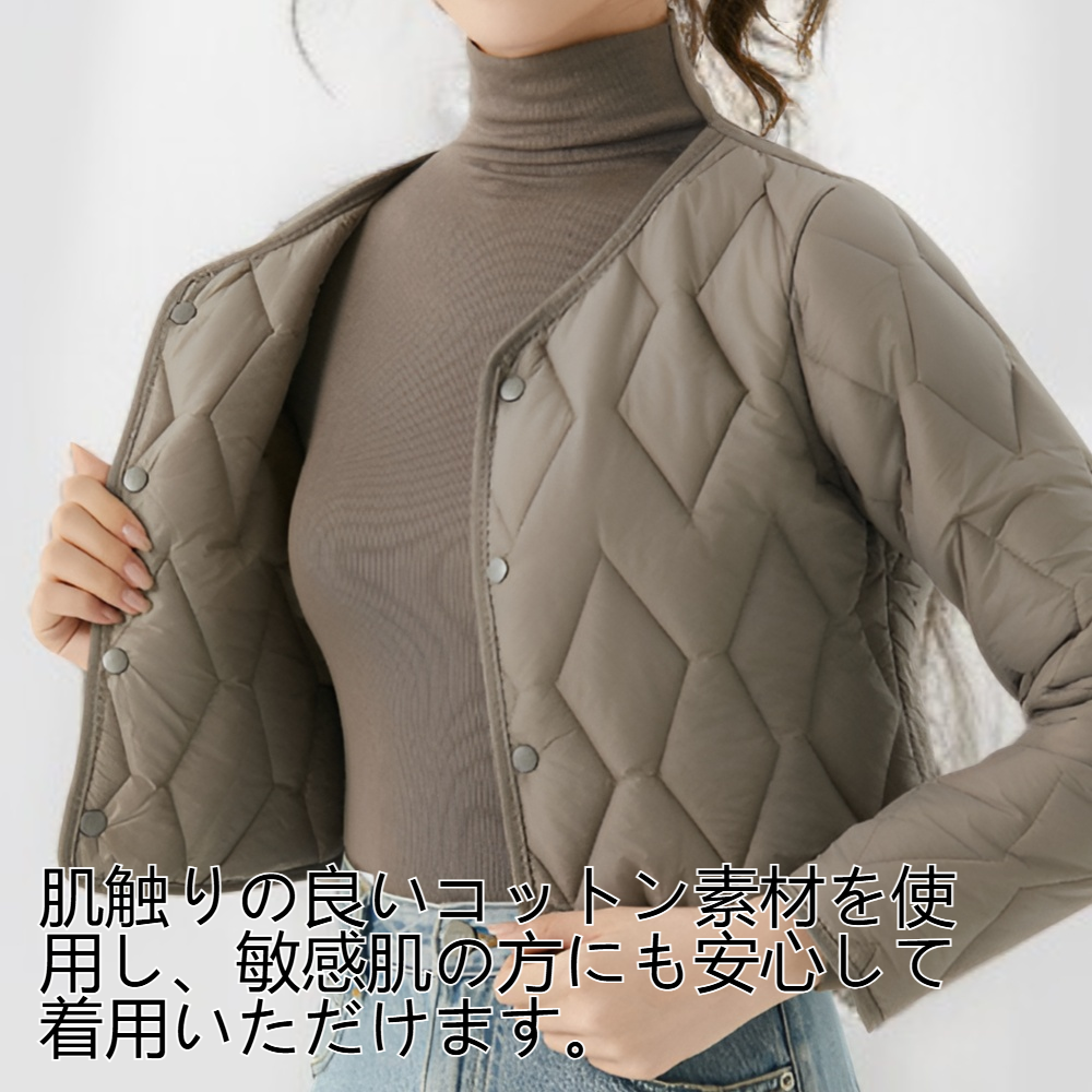 秋冬用暖かいショート丈コットンジャケット