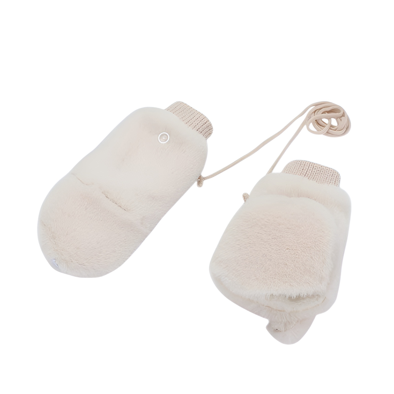guantes de peluche