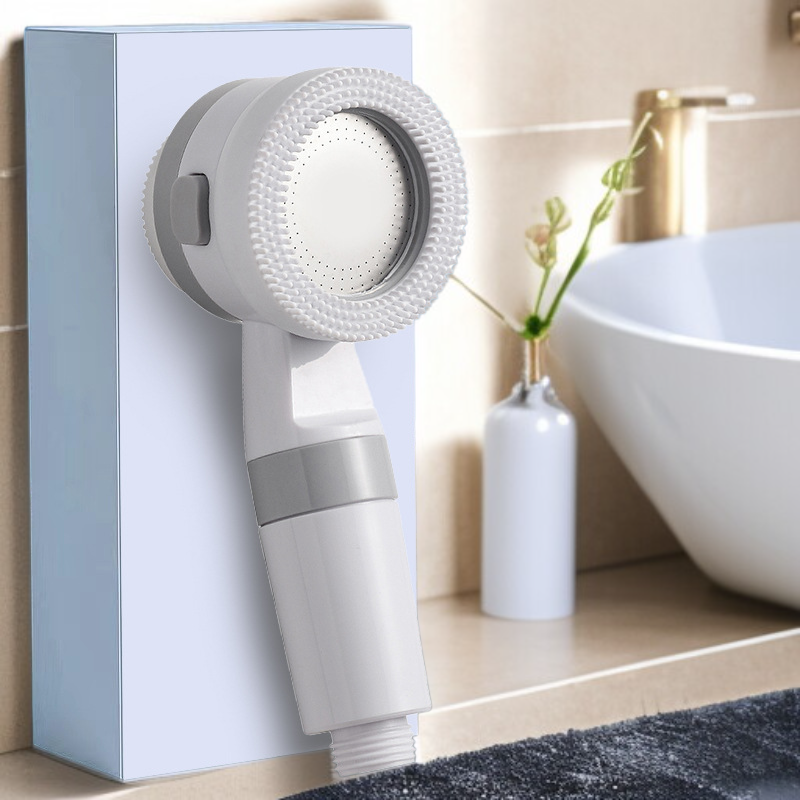 Cabezal de ducha de masaje portátil de silicona