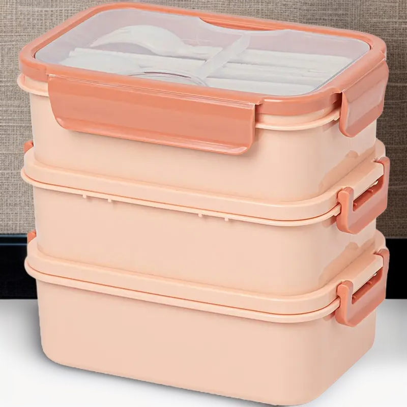 علبة غداء ثلاثية الطبقات من إيزي آند فري ميل فريب بيور بوكس