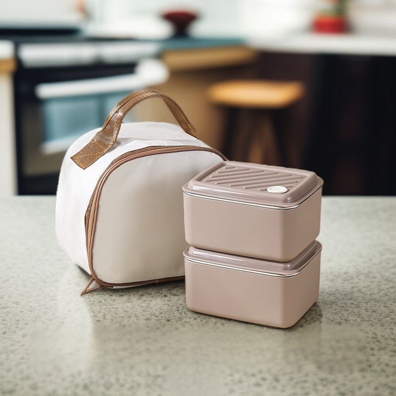 ステンレス鋼の正方形の弁当箱/食品貯蔵容器