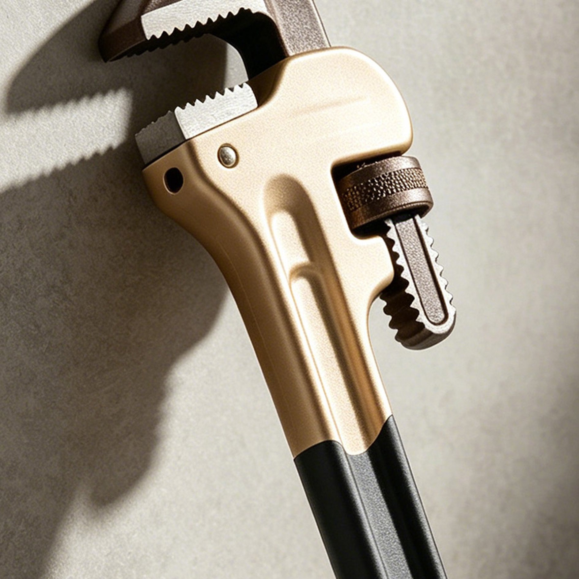 Heavy duty pipe wrench with adjustable jaw