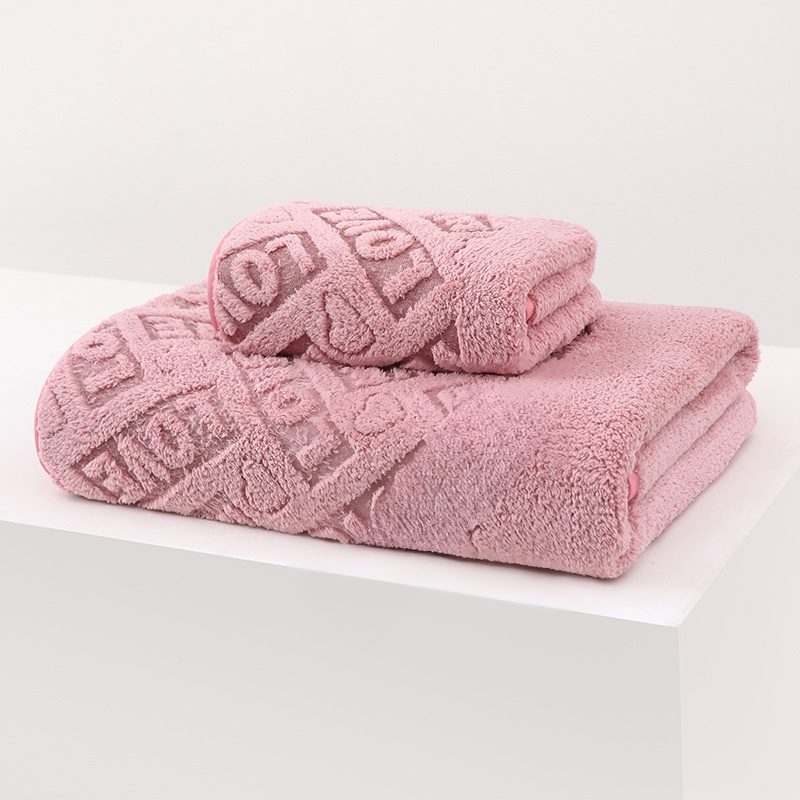 Coral fleece bath towel
