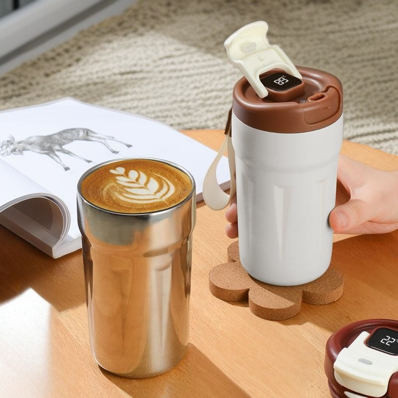 智能測溫高顏值雙層保溫杯