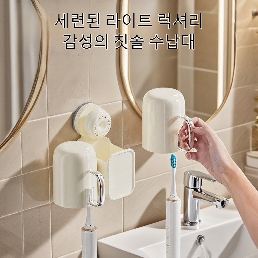 고급 흡착식 칫솔꽂이