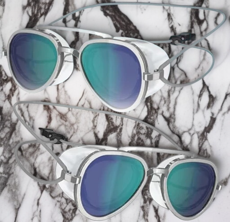 넓은 시야를 제공하는 투명 방수 방담 수영 고글