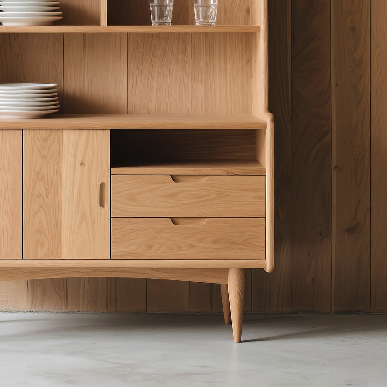 無垢材収納キャビネット