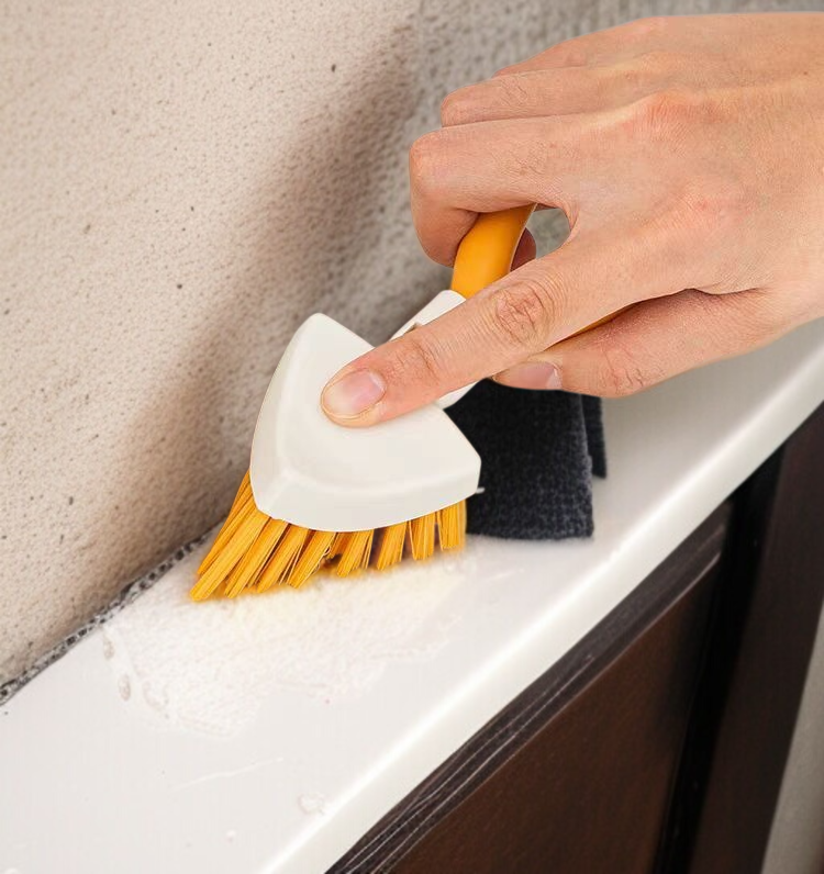 주방 물빠짐 선반 접이식 삼각 브러쉬 청소 틈새 청소 브러쉬 욕실 배수구 그물 바구니 청소 도구