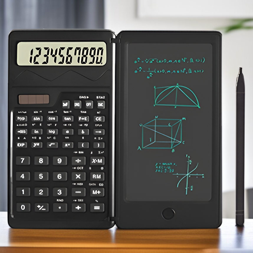 Calculadora con tableta de escritura a mano