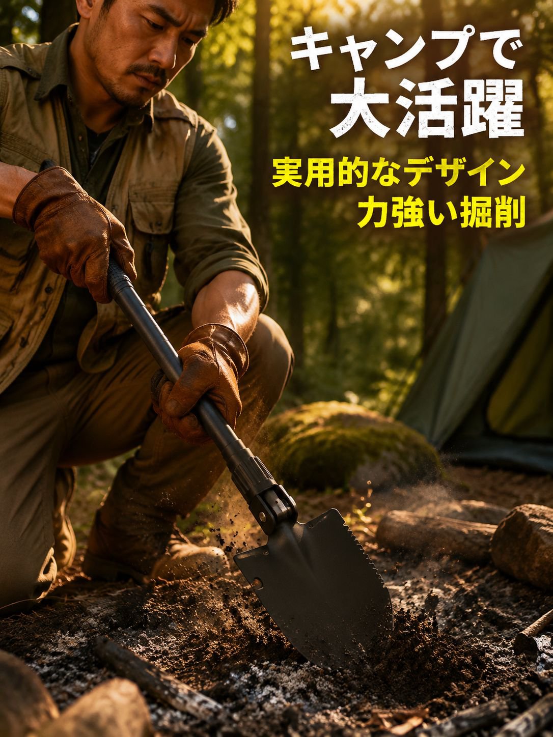 多機能折りたたみ車載工兵シャベル