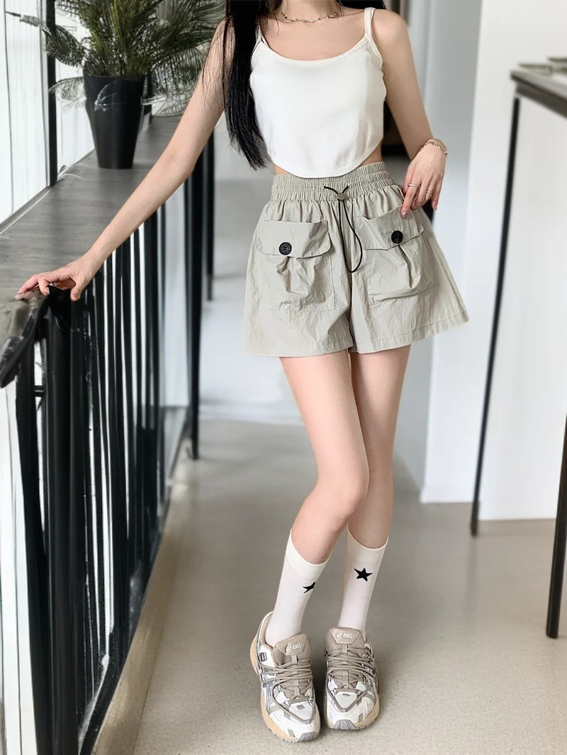 大きいサイズのカジュアルホットパンツ