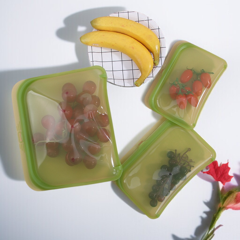 半透明保存袋食品シリコーン鮮度保持袋高温耐性保存袋食品シリコーン密封鮮度保持袋