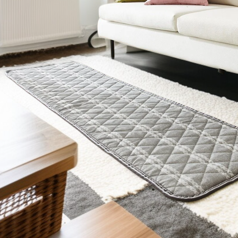 カーボンファイバー電気敷きマット 多様なデザイン グレー/アイボリー