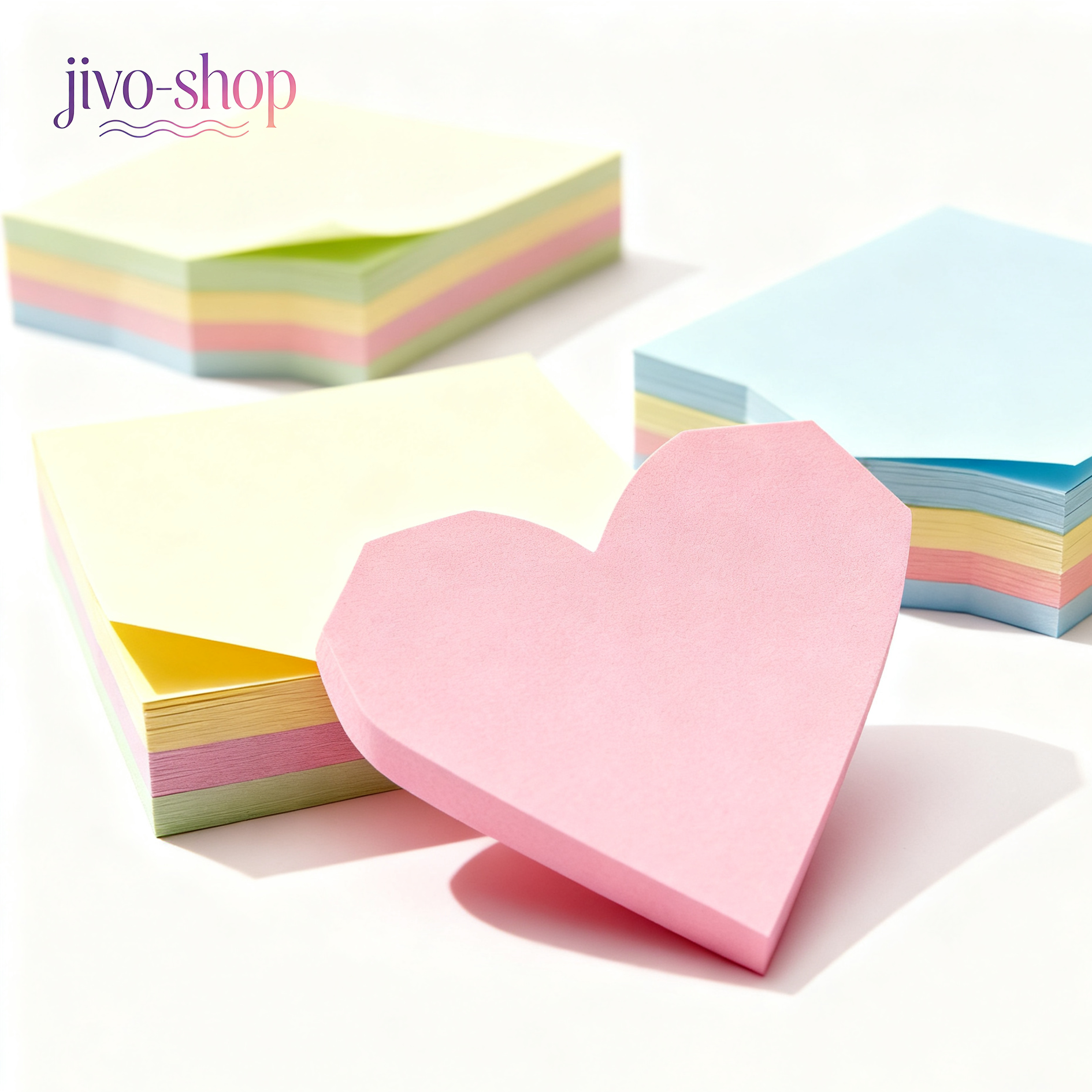 Notițe pentru studenți, mesaje de birou, memo-uri, notițe autoadezive (set de 7)