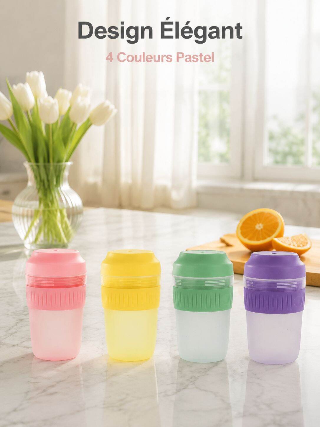 Presse-agrumes portable sans fil à haute puissance