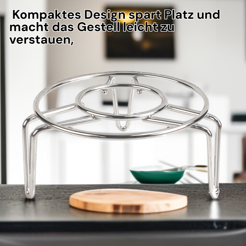 Edelstahl-Dampfgitter mit Füßen, wasserdicht & isoliert