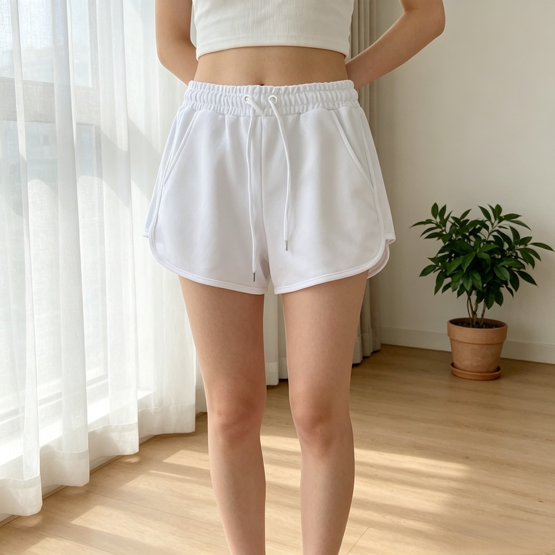 홈웨어 요가 잠옷 여성 루즈핏 와이드 반바지