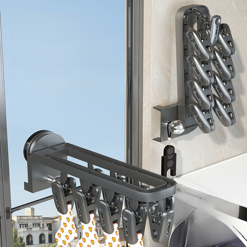 Tendedero de ventosa para ventana de balcón