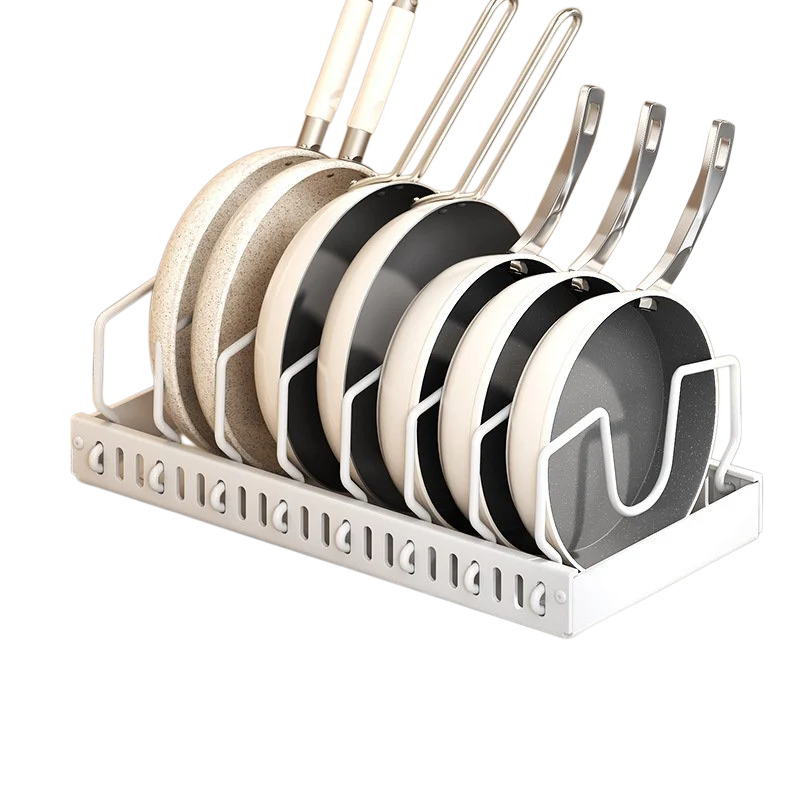 Ausziehbarer Pfannenorganizer